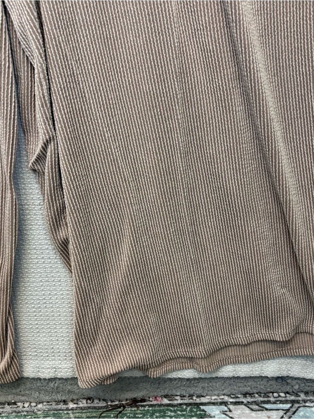 Three Bird Nest Mauve Ribbed Wide-Leg Jumpsuit - Picture 6 of 10